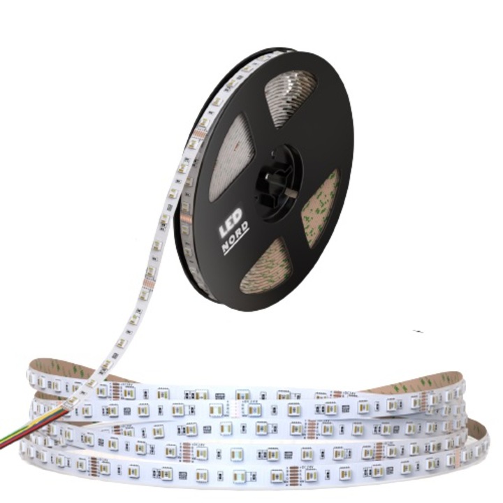 Banda led, LED Nord, 5 in 1 RGB, 24 V, 60 leduri/m, 5m lungime