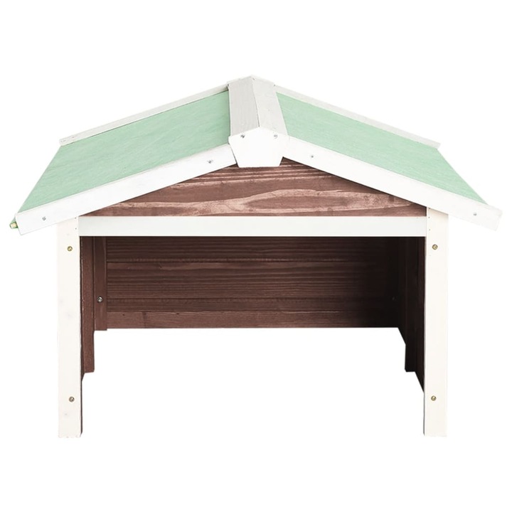 Garaj masina de tuns iarba cafeniu & alb 72x87x50 cm lemn brad 170880