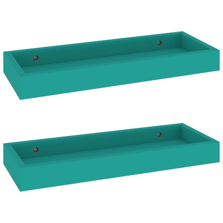 vidaXL 2 darab kék MDF Loggia fali polc 40 x 15 x 4 cm 330211
