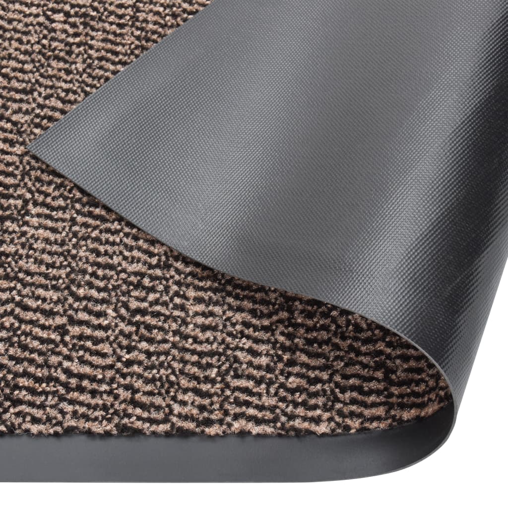 Covoras de intrare cu smocuri vidaXL, maro inchis, 60x180 cm - eMAG.ro