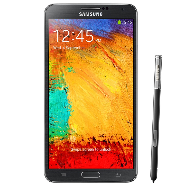 Telefon mobil Samsung Galaxy Note 3 N9005, 5.7", 13MP, 32GB, Wi-Fi, 4G, Android 4.3, Black