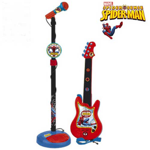 Chitara Reig Musicales cu Microfon Spiderman