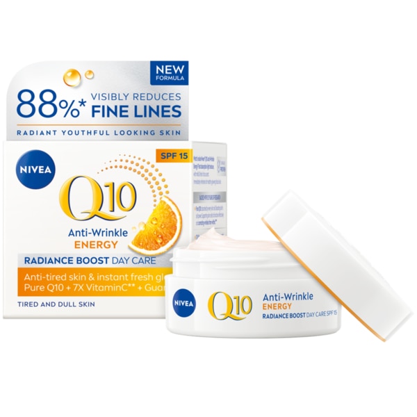 Crema de zi NIVEA Q10 antirid cu vitamina C cu SPF 15, 50 ml