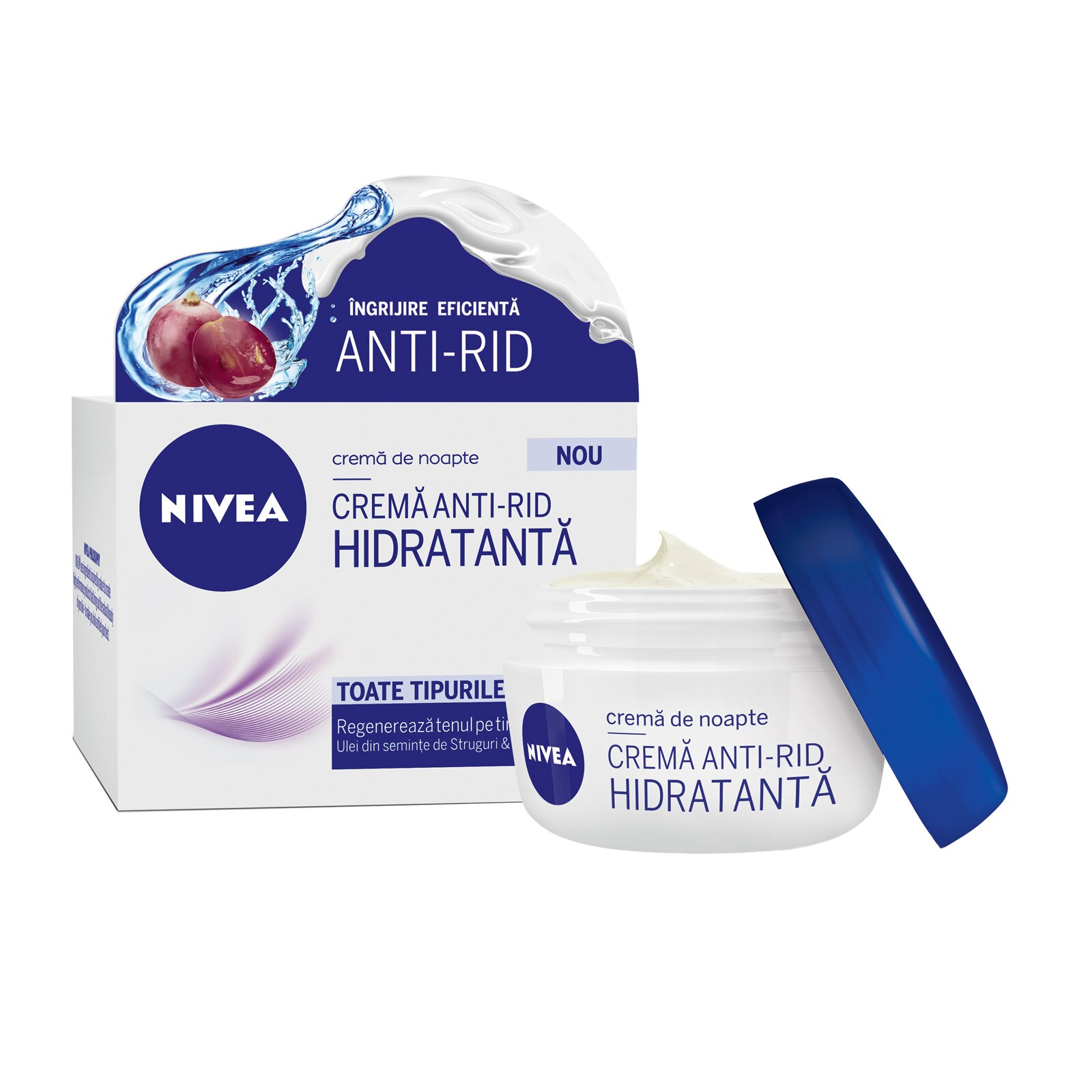 Crema Nivea Anti-rid de noapte, 50 ml