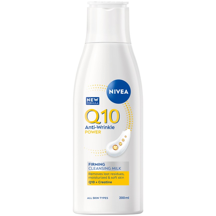 Lapte demachiant NIVEA Q10 Power antirid, 200 ml