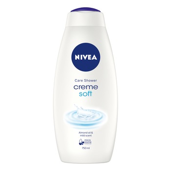 Gel de dus Nivea Bathcare Creme Soft, 750ml Gel de dus Nivea Bathcare Creme Soft, 750ml