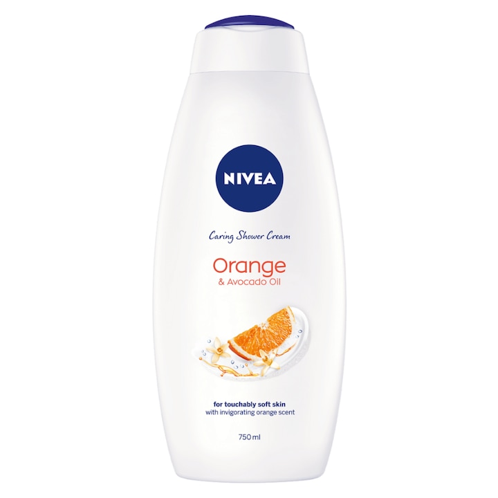 Gel de dus Nivea Care & Orange, 750 ml