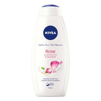 Gel de dus Nivea Bathcare Care&Roses, 750ml Gel de dus Nivea Bathcare Care&Roses, 750ml