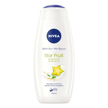 Gel de dus Nivea Bathcare Care & Starfruit, 500ml Gel de dus Nivea Bathcare Care & Starfruit, 500ml