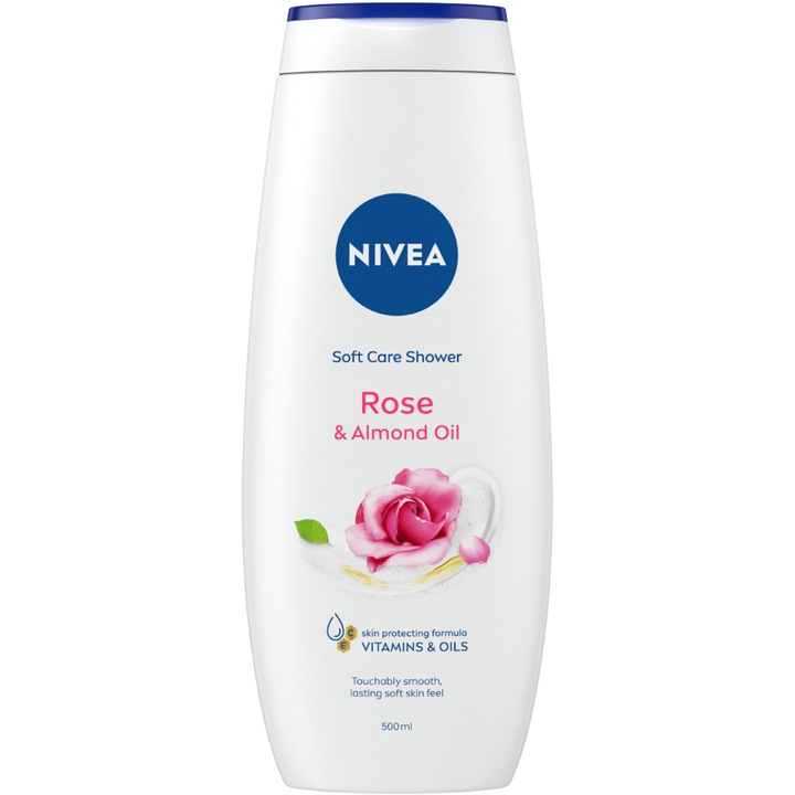 Gel de dus NIVEA Roses & Almond Oil 500 ml