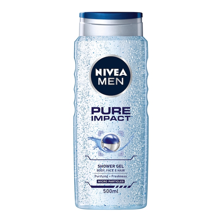 Душ гел за мъже Nivea Bathcare Pure Impact, 500 мл