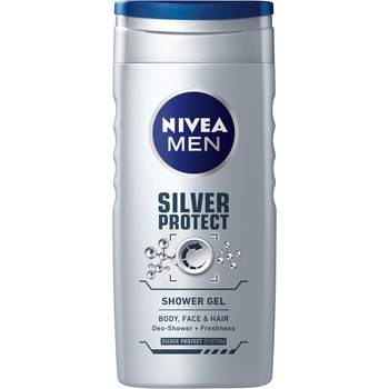 Gel de dus Nivea Men Silver Protect, 500 ml Gel de dus Nivea Men Silver Protect, 500 ml