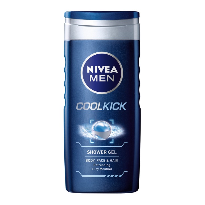 Nivea Men Cool Kick tusfürdő, 250ml