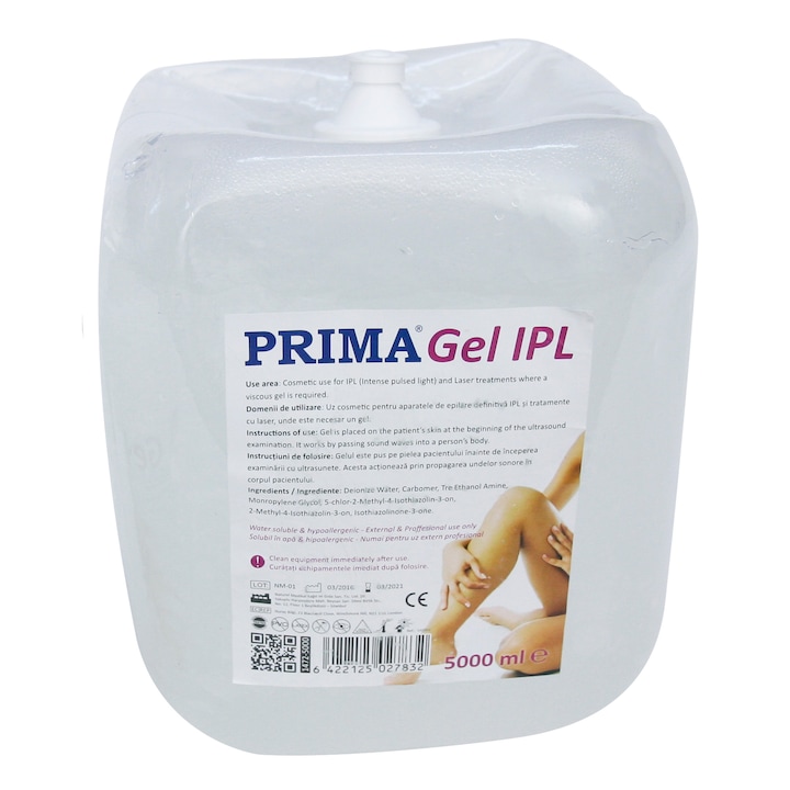 Gel Ultrasunet IPL Prima, Transparent, 5000ml
