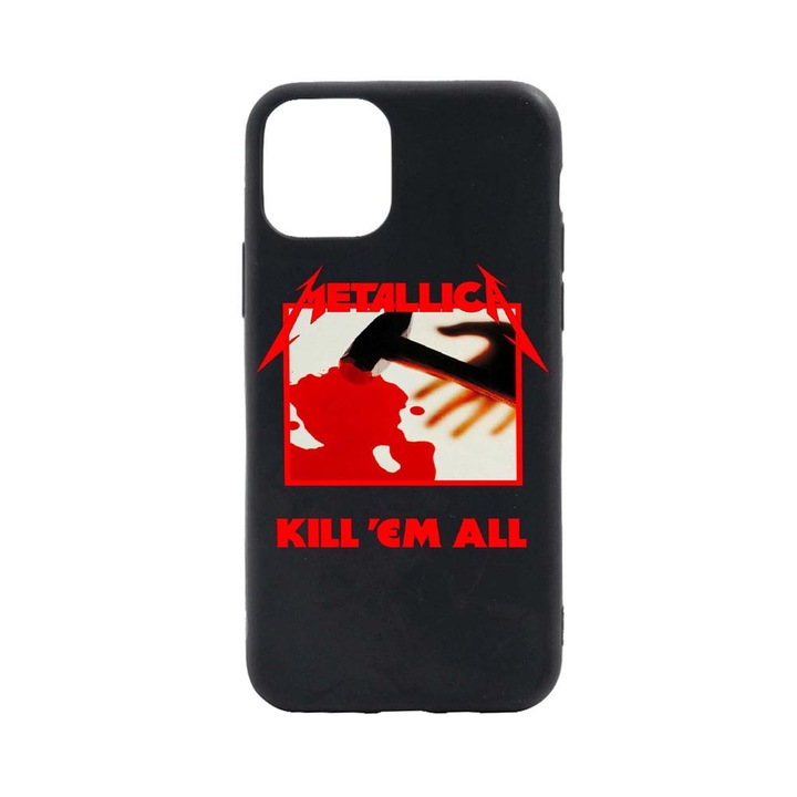 Husa Silicon Metallica, compatibila cu Apple iPhone 13, cu interiorul din material textil, protectie camera, PB543