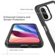 Husa 360 Max Defence compatibila cu Samsung Galaxy S24 Plus, Protectie fata, spate si margini, Antisoc Comando, Design dublu stratificat, Folie de protectie inclusa, Negru