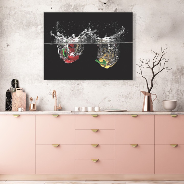 Tablou canvas - Fresh peppers, 30x40 cm, Decostick