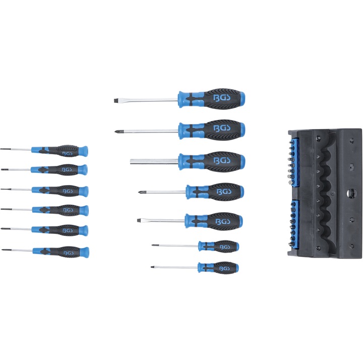 Set surubelnite si biti, 29 piese, BGS