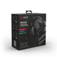 Savio Nexus Professional Gaming Headset, többplatformos, tiszta hang, vezetékes távirányító, levehető mikrofon, memóriahabos membrán