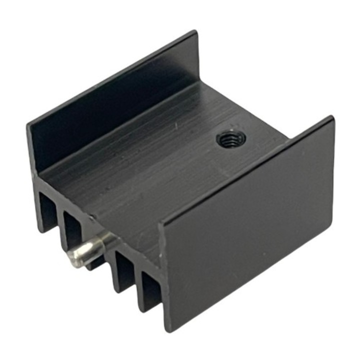 Radiator extrudat, aluminiu, 25x23.3mm, neagra, STONECOLD, HS-123-25, T136827