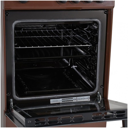 Aragaz Heinner HFSC-V50BRW, 4 arzatoare, Gaz, 50 cm, Maro