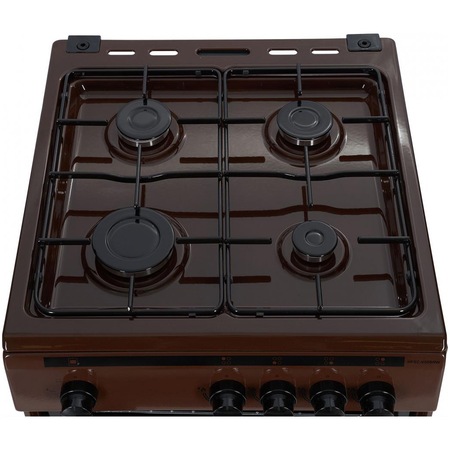 Aragaz Heinner HFSC-V50BRW, 4 arzatoare, Gaz, 50 cm, Maro