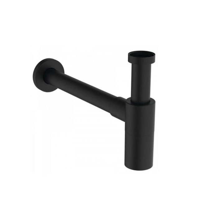 Сифон Ideal Standard, за умивалник, черен мат, Silk Black колекция