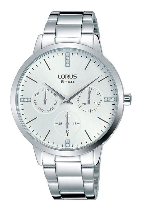 Lorus, Иноксов кварцов часовник с кристали, Сребрист