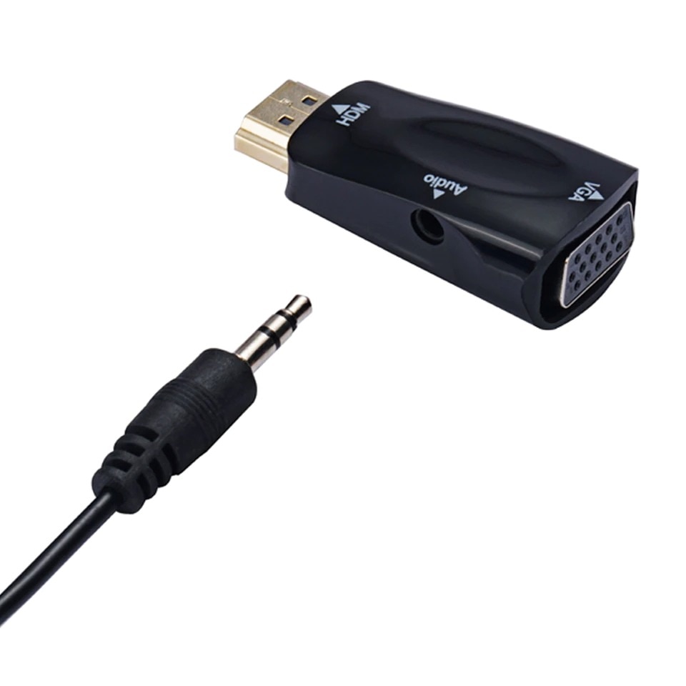 Adaptor HDMI VGA, ABS, Negru eMAG.ro