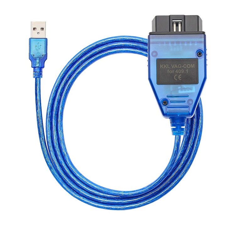 Techstar FT232RL dedikált VAG diagnosztikai interfész, VAG COM KKL 409.1 OBD2, VAG termékcsalád kompatibilis, Audihoz, Volkswagenhez, Seathez