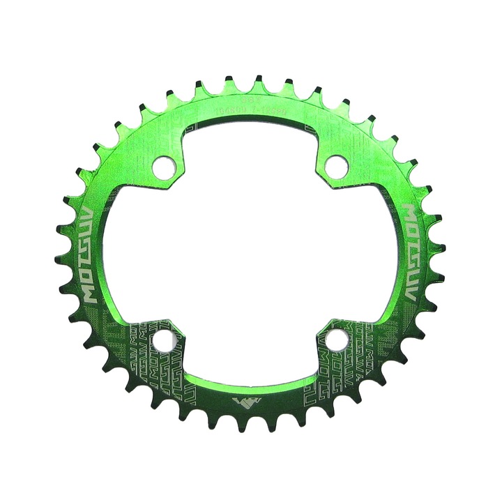 Foaie angrenaj ovala, Motsuv, Narrow-Wide, verde, 38 dinti