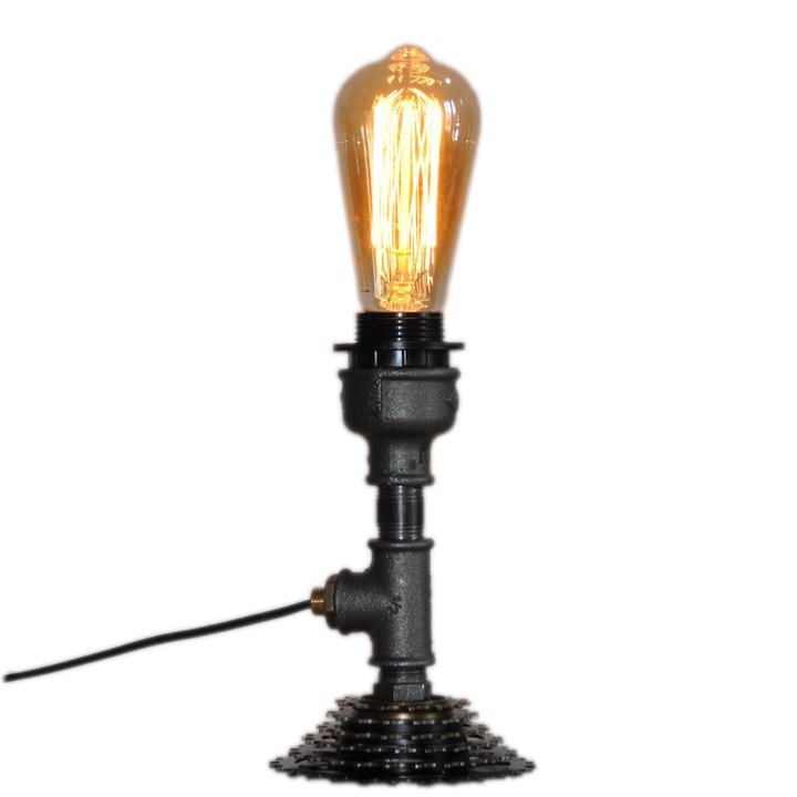 Lampa mica 1x40 W, 12x12x20 cm, steampunk