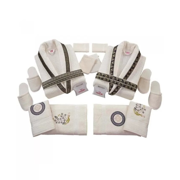 Set Prosoape si Halate din Bumbac 100%, 16 Piese, Nurpak