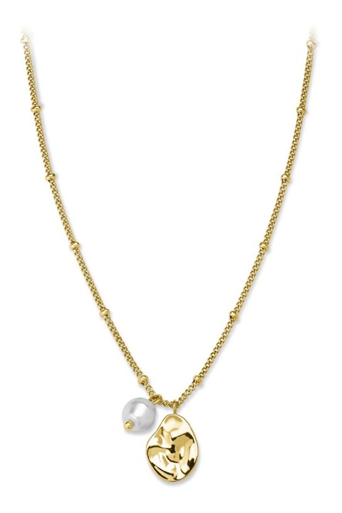 Rosefield, Colier de otel inoxidabil placat cu aur, cu pandantiv, Auriu