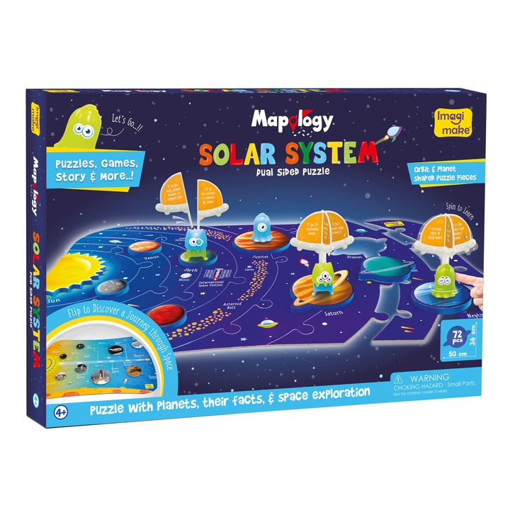 Puzzle cu Doua Fete - Sistemul Solar