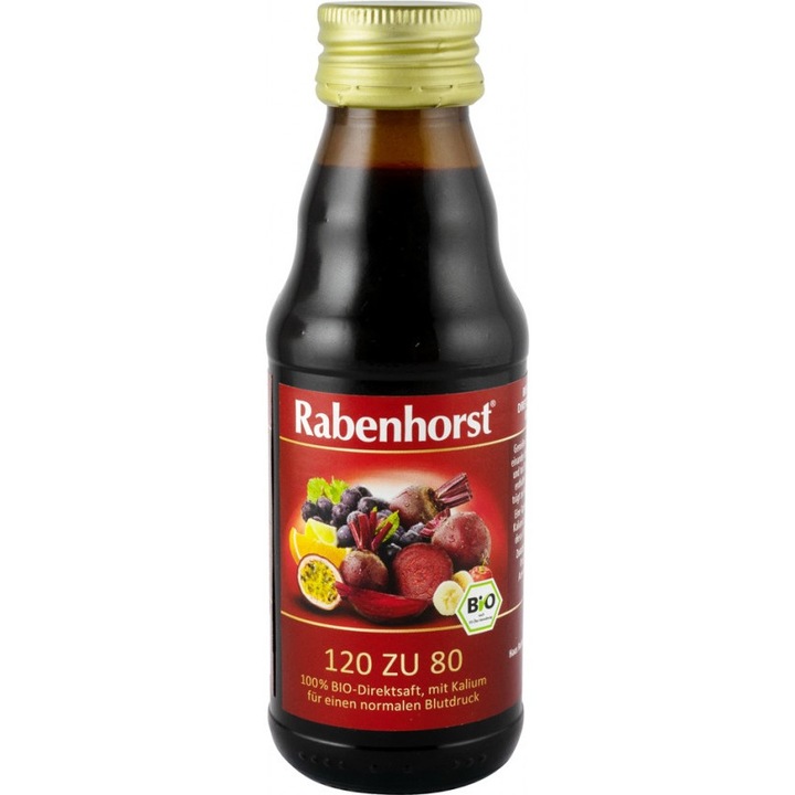 Био сок от цвекло и плодове, "120 до 80", Rabenhorst 125 ml