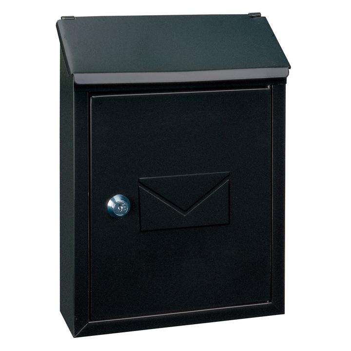 DacEnergy © postaláda, horganyzott acélból, hengeres kulcsos zár, kívül/belül, 21 x 7 x 30 cm, antracit