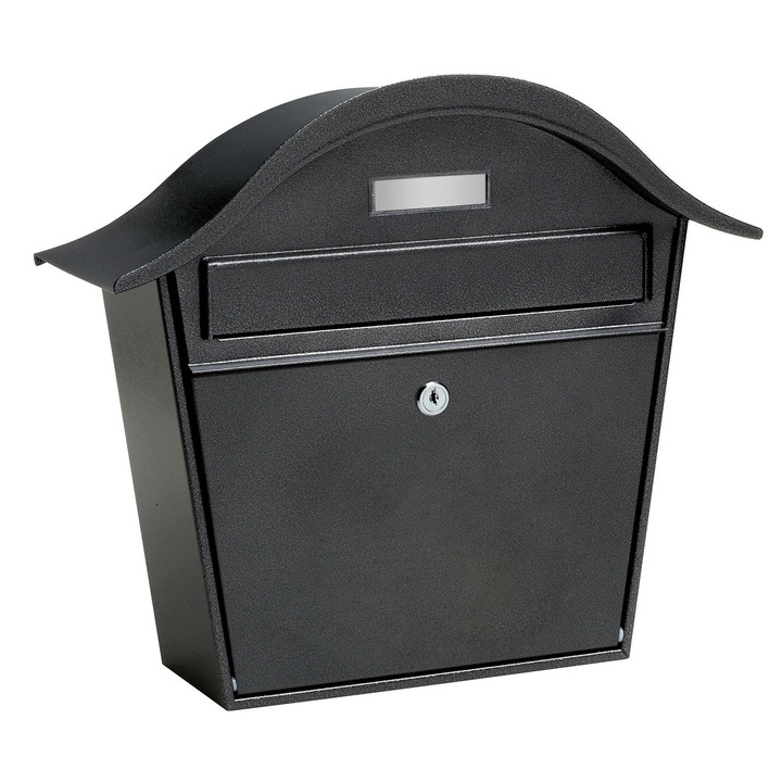 DacEnergy © postaláda, bádogból, kétkulcsos zár, 39 x 13,5 x 35,7 cm, antracit színű
