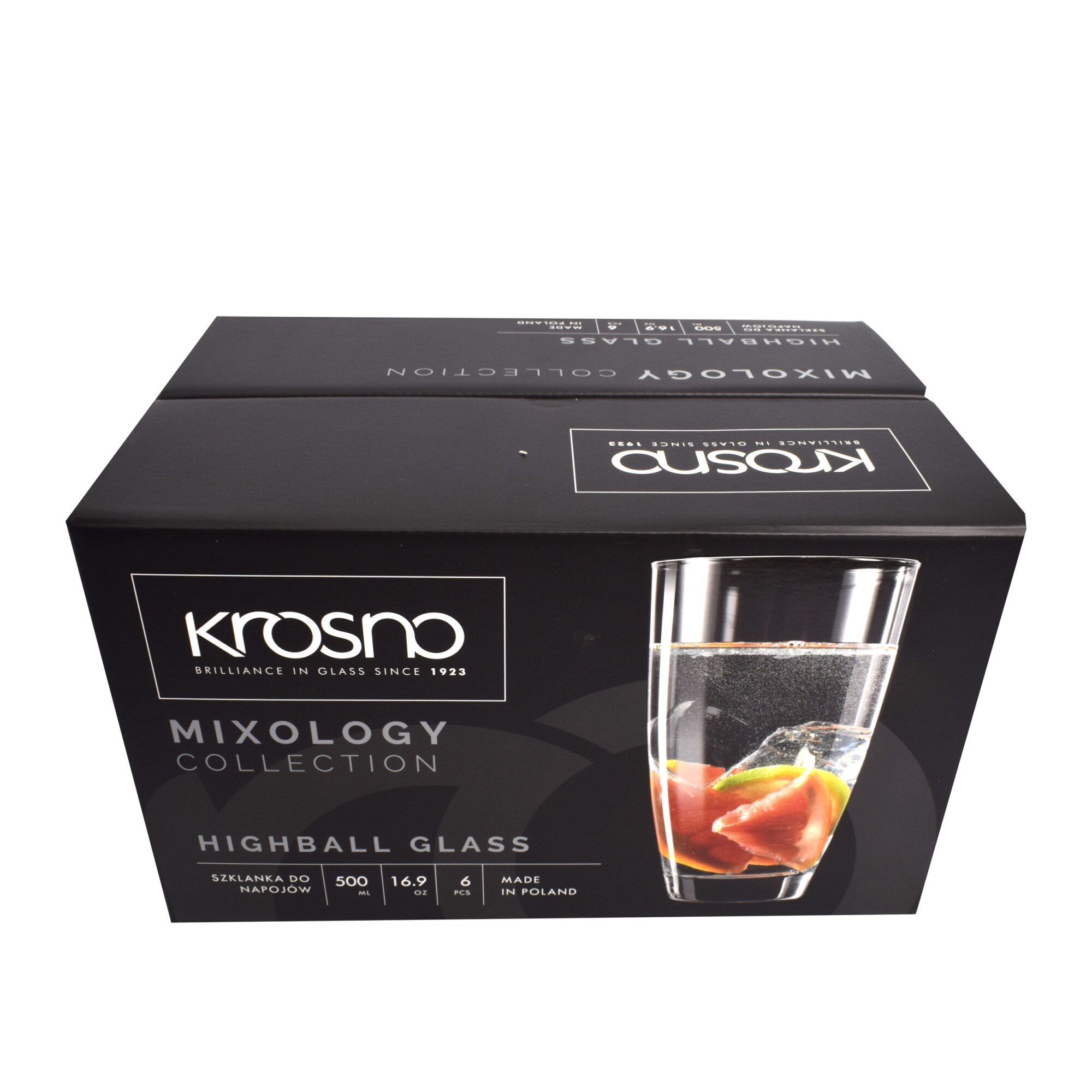 Krosno Verre à Eau Jus Highball | Lot de 12 | 360 ML | Collection Elite | Parfait la Maison, Les Restaurants, Les Fêtes | Lavable au Lave-vaisselle