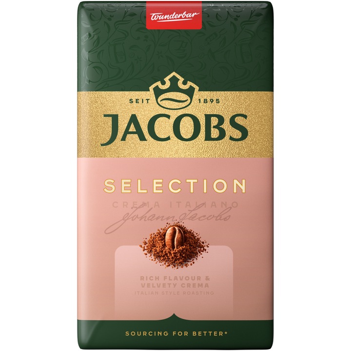 Мляно кафе Jacobs Selection Crema Italiano, 500 гр