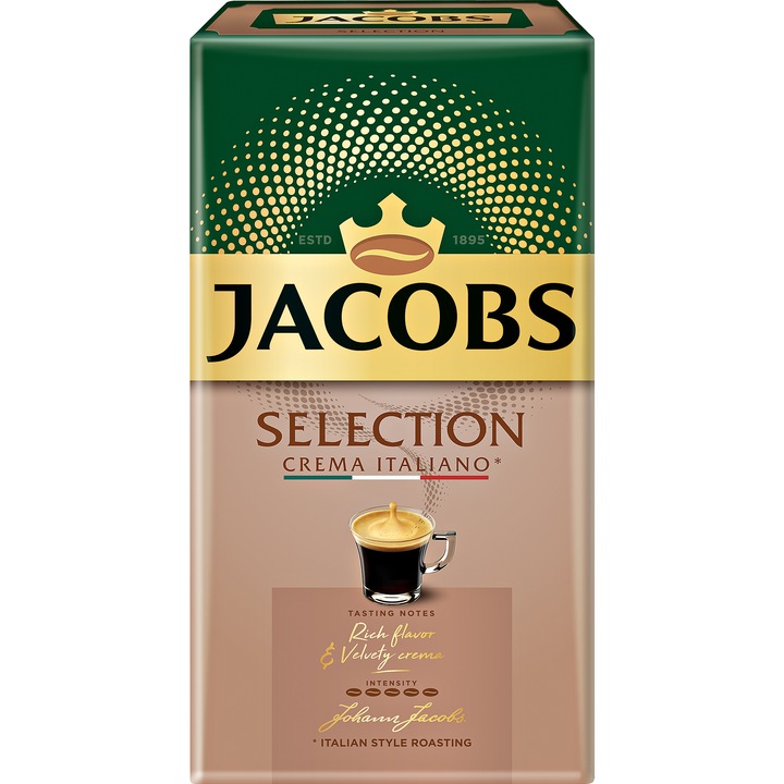 Cafea macinata Jacobs Selection Crema Italiano, 500 g