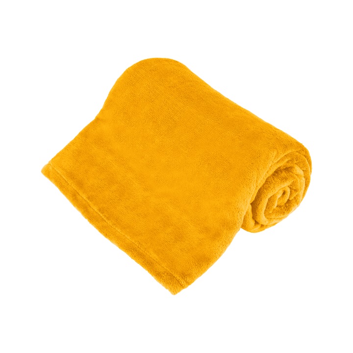 Поларено одеяло Teesa 150x200 см, жълто