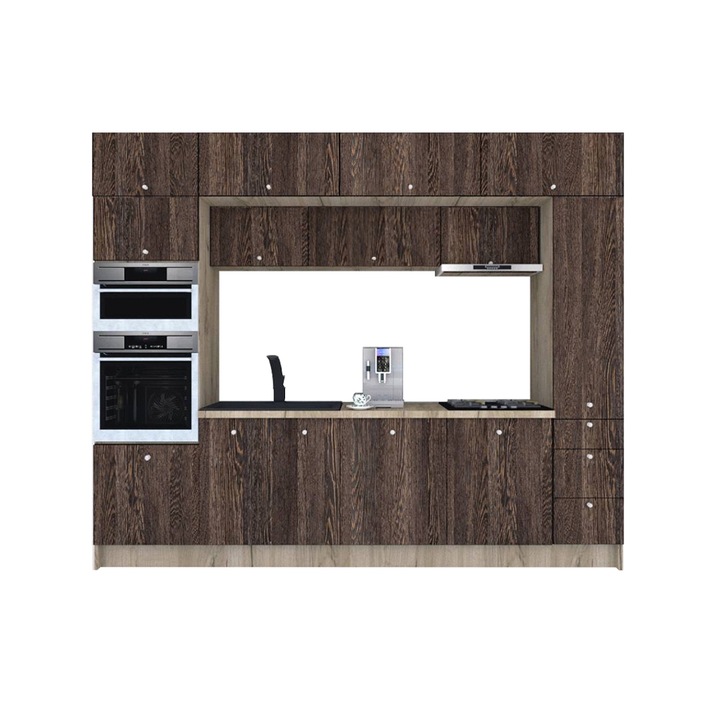 Set Bucatarie Genarom Zone PAL 300, 300 x 243 x 60 cm, K002 / Decor 7648