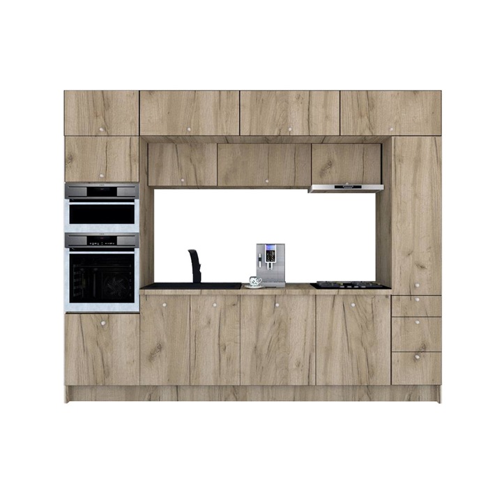 Set Bucatarie Genarom Zone PAL 300, 300 x 243 x 60 cm, K002 / Decor K002