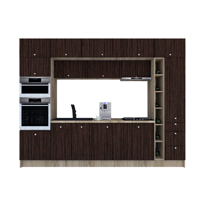 Set Bucatarie Genarom Zone PAL 320, 320 x 243 x 60 cm, K002 / Decor 8548