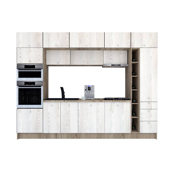 Set Bucatarie Genarom Zone PAL 320, 320 x 243 x 60 cm, K002 / Decor K010