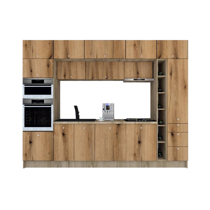 Set Bucatarie Genarom Zone PAL 320, 320 x 243 x 60 cm, K002 / Decor K365