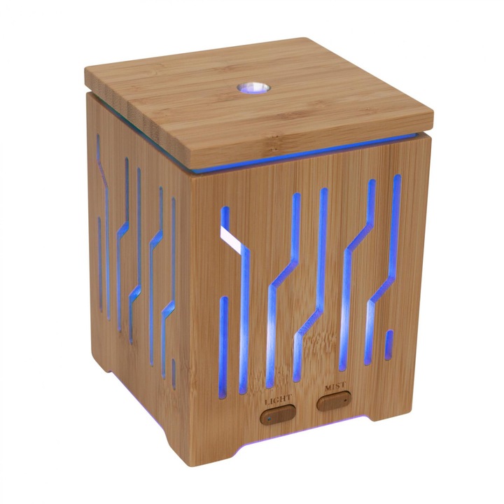 Umidificator Mini cu Design de Jar de Foc, 300ml, USB, Abur, Oprire Automata, Ideal pentru Dormitor, Living, Birou, Sala de Sport si Plante