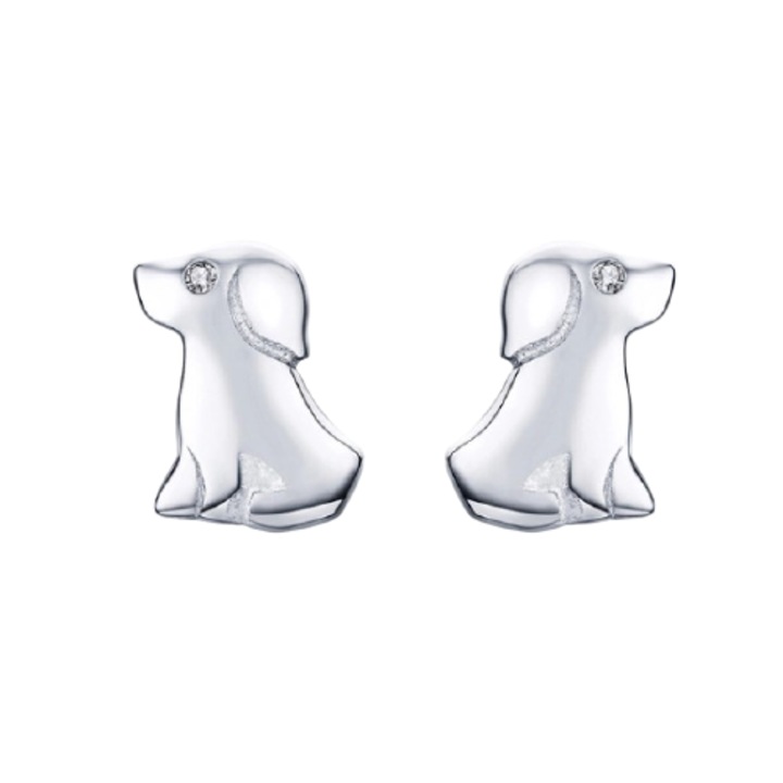 Сребърни обеци Qings Puppy 925