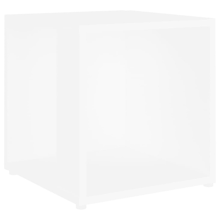 Странична маса vidaXL, Бяла, 33x33x34,5 см, Инженерно дърво, 4.84 Kg